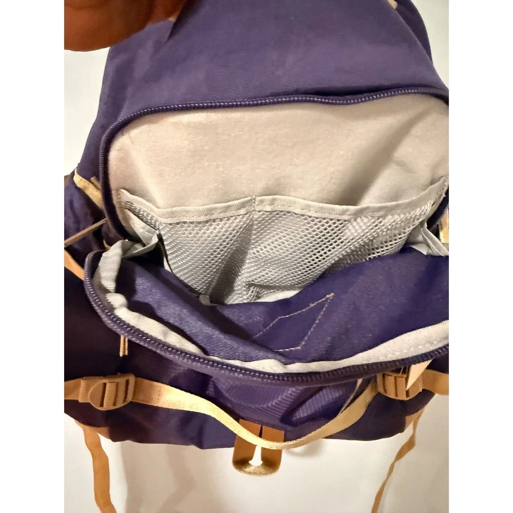 JanSport Seattle Pack Backpack Amethyst Purple Tan Laptop Sleeve JS0A4QUG NWT